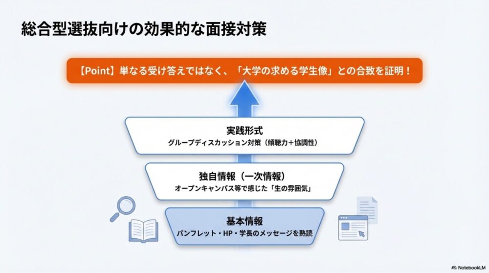 大学が求める人物像（アドミッションポリシー）分析の流れ
