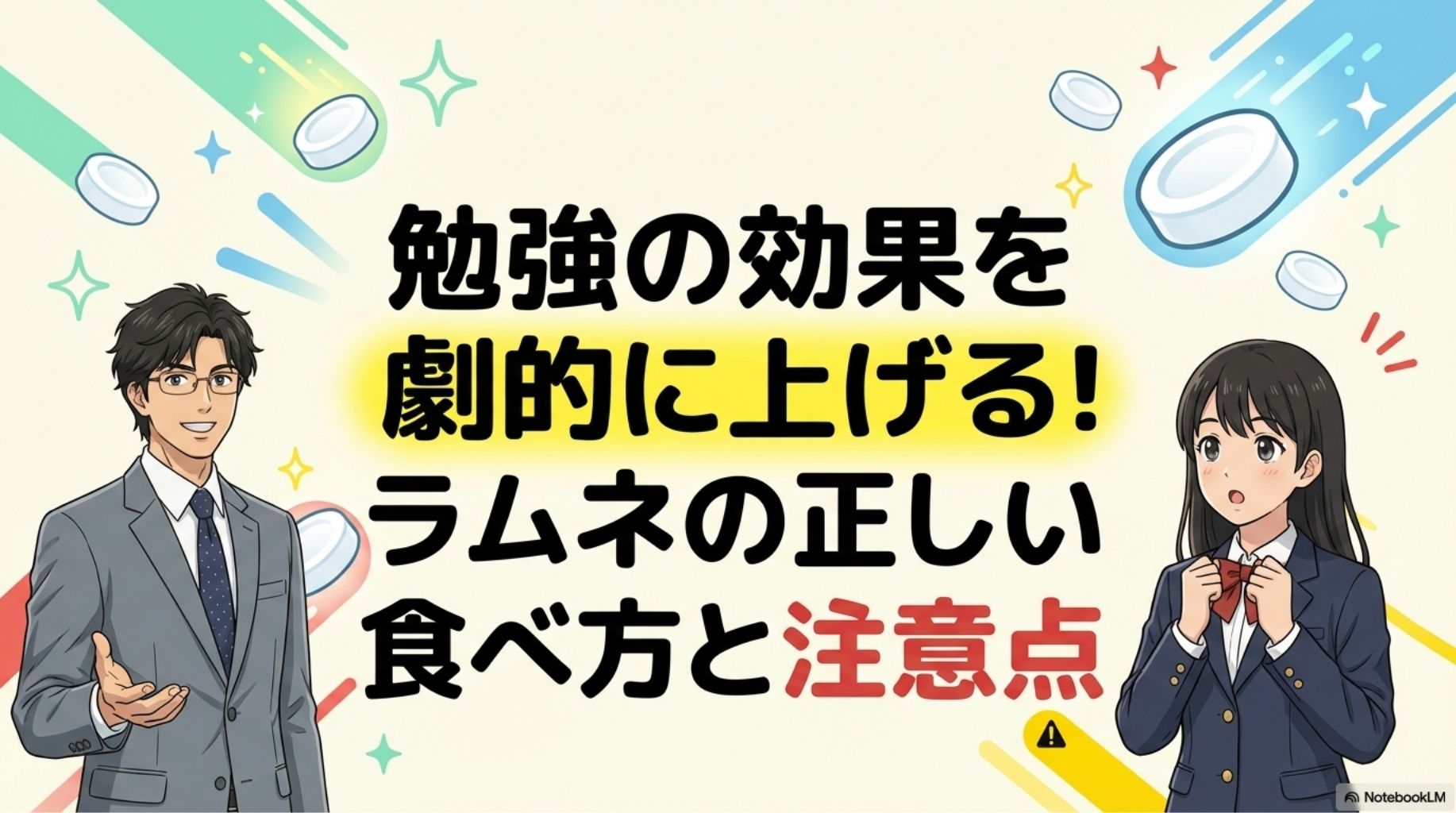 勉強の効果を劇的に上げる！ラムネの正しい食べ方と注意点