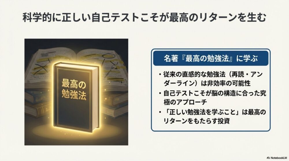 科学的に正しい勉強の本から学ぶ重要性
