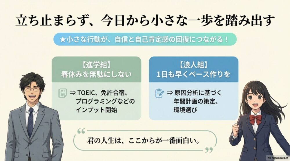 進学・浪人それぞれに今すぐできる準備