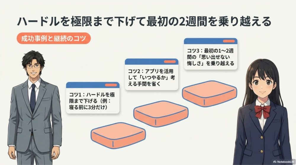 アクティブリコールを続けるためのマインドセット