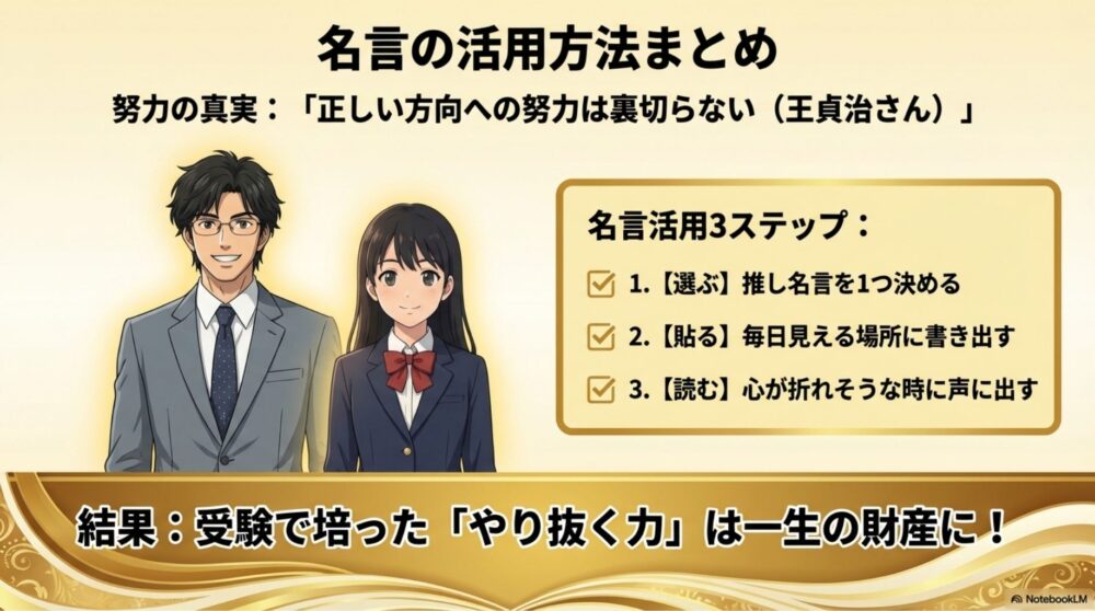 名言を日常の勉強に取り入れて支えにする方法