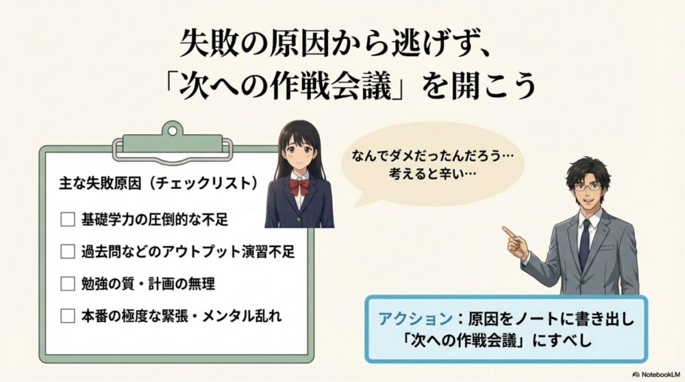 大学受験に失敗する主な原因と対策