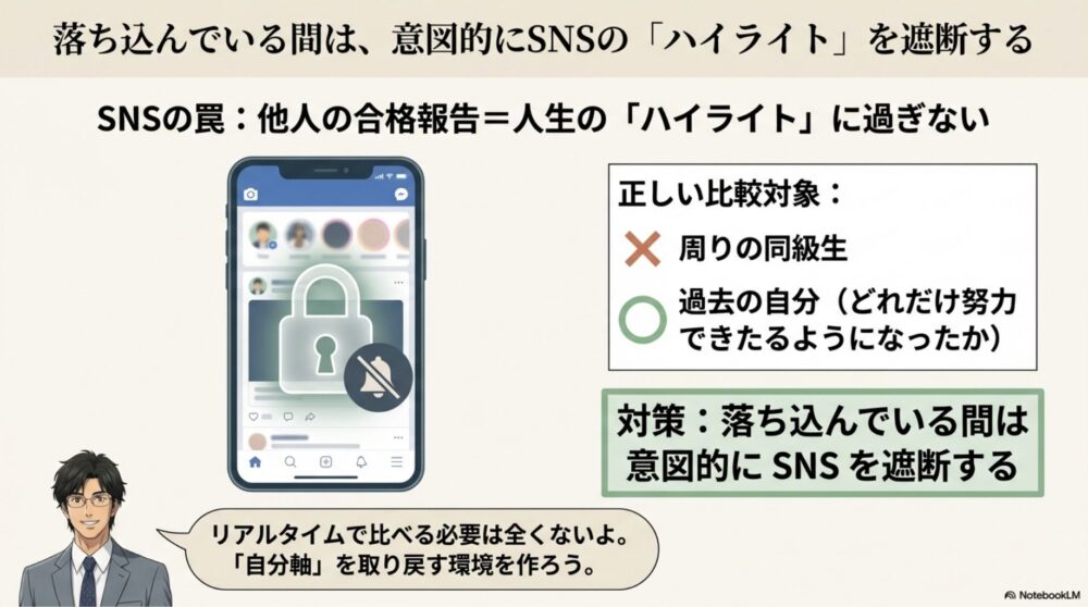 SNSを見ない環境作りと自分の成長にフォーカス