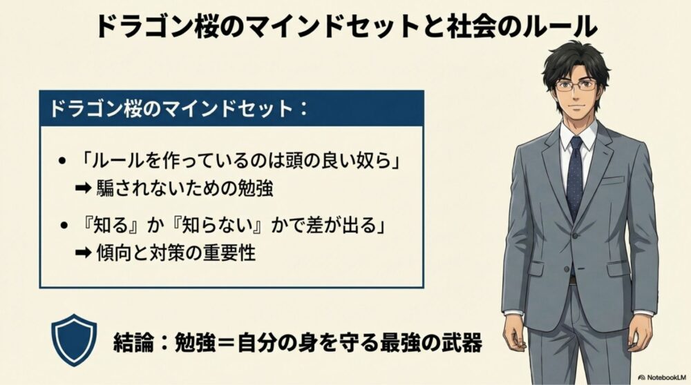 ドラゴン桜の桜木先生の言葉と社会のルール