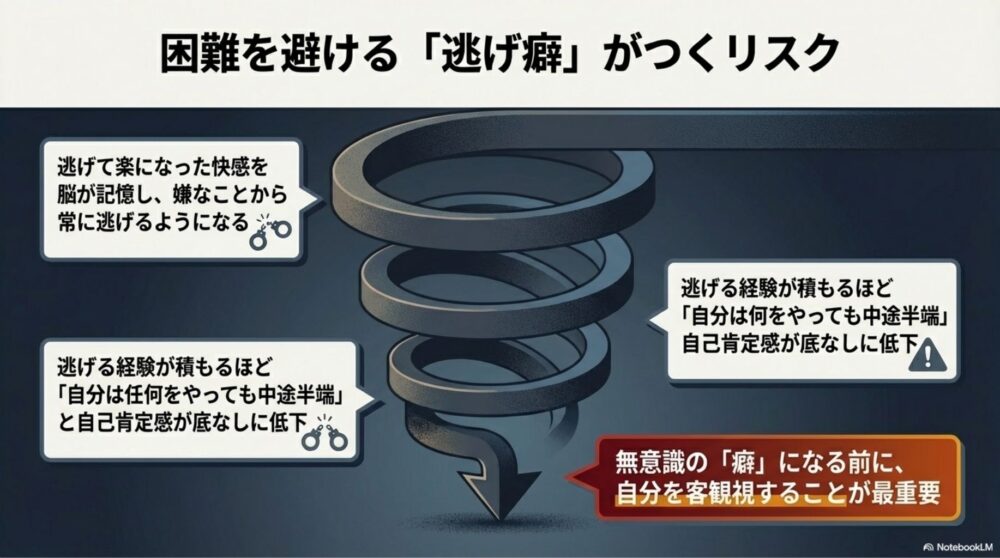 人生全般に悪影響を及ぼす逃げ癖のメカニズム