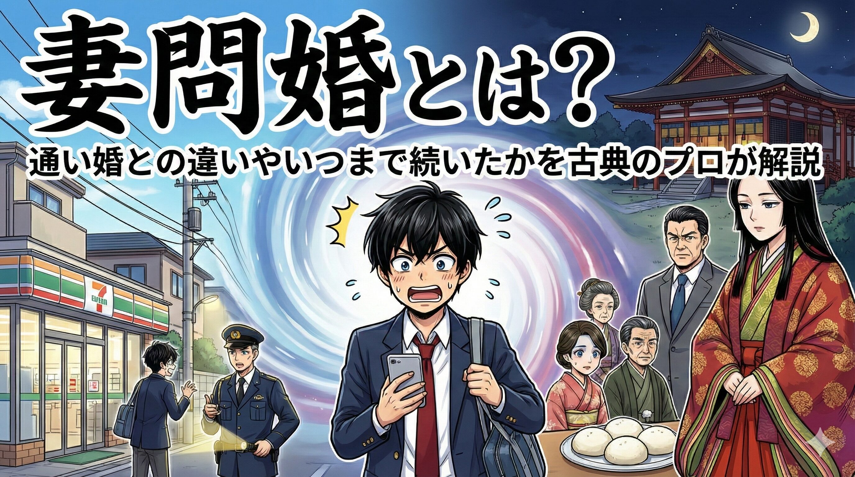 妻問婚とは?通い婚との違いやいつまで続いたかを古典のプロが解説