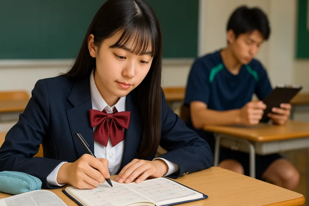 勉強と部活を両立させる手帳術