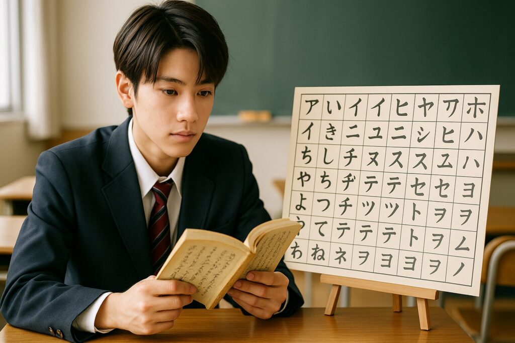 五十音図は古典文法理解の基礎となる