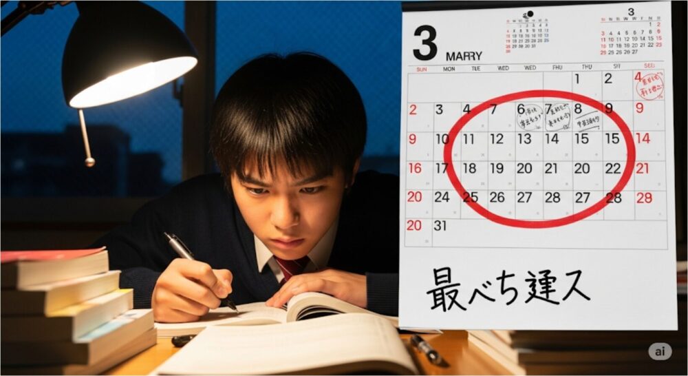 後期日程や3月入試を検討する