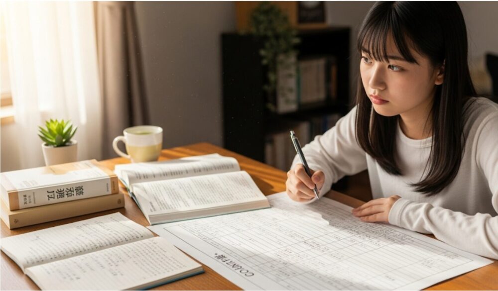 まずは「けむ」「らむ」の活用表から
