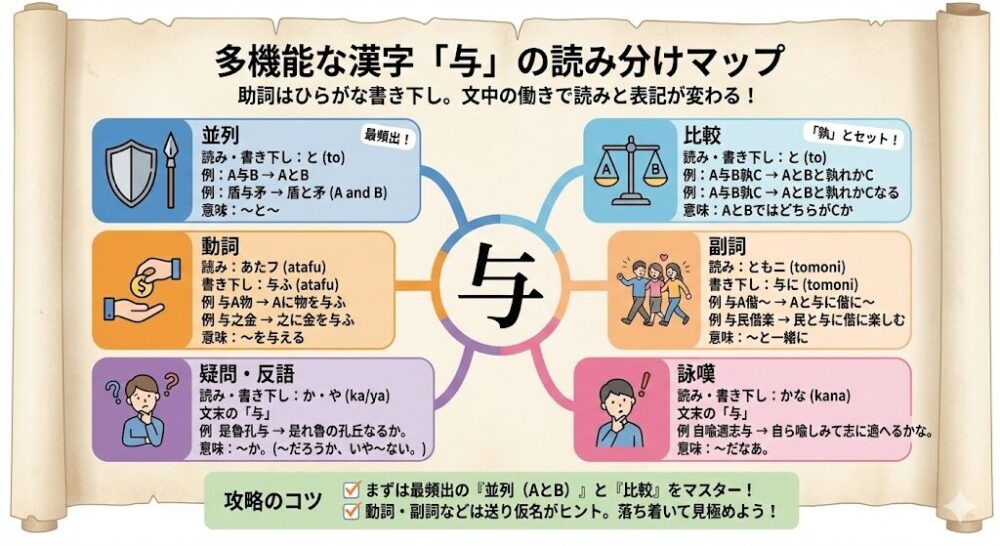並列で使う「与」の読み方と役割