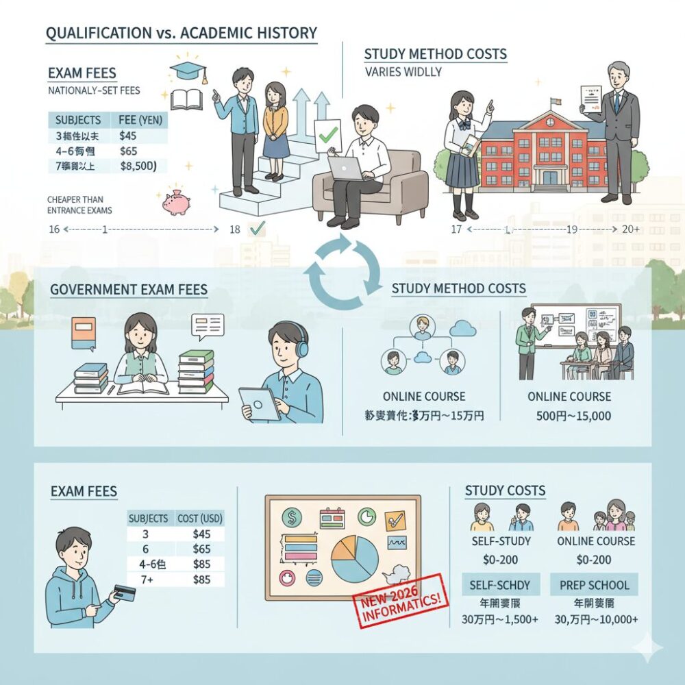 受験にかかる費用はどのくらい？