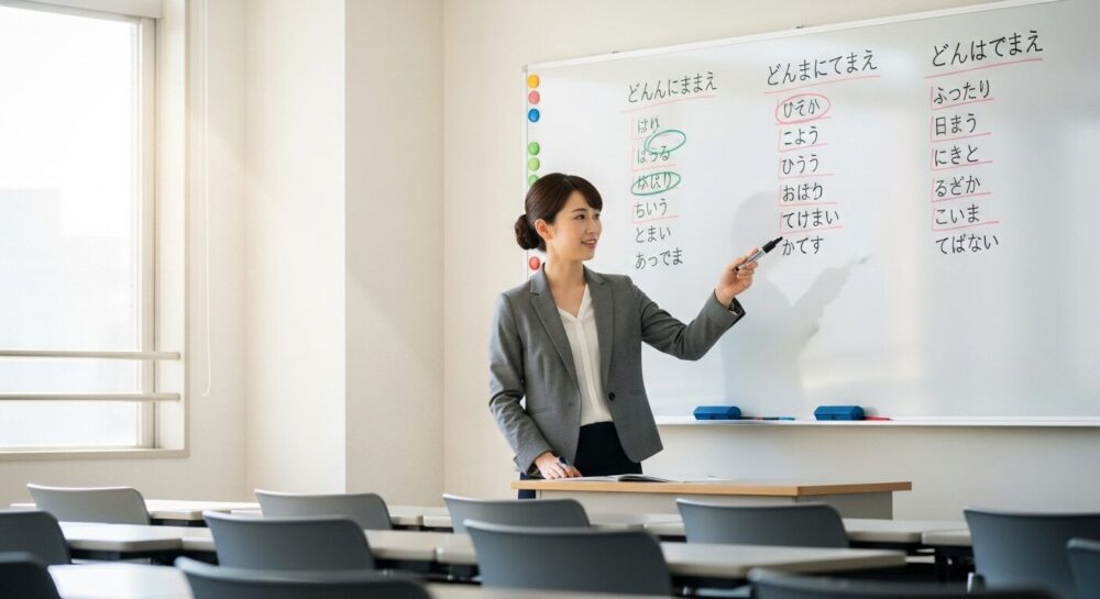 古文の助詞に着目して主語の移り変わりを解説する図