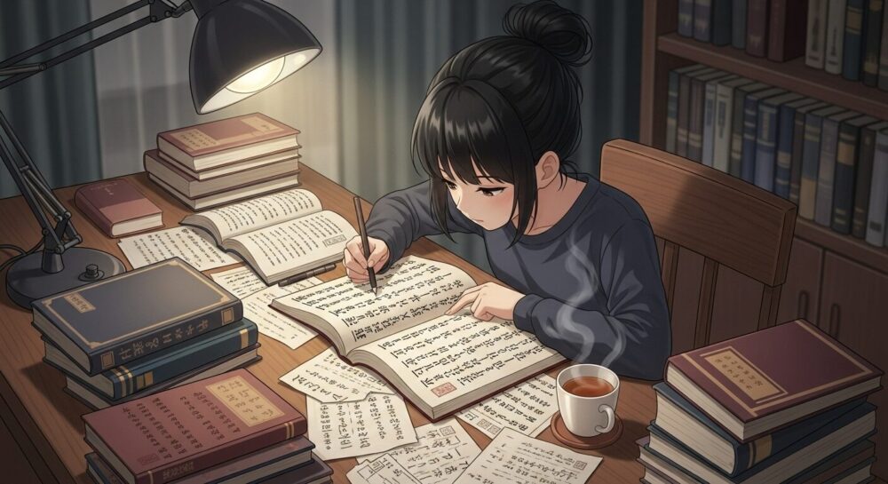 漢文の白文の読み方は練習あるのみ