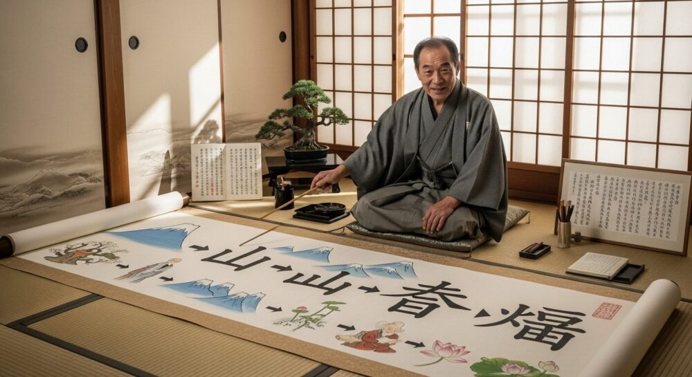 漢文の重要複合語の意味を解説するイラスト