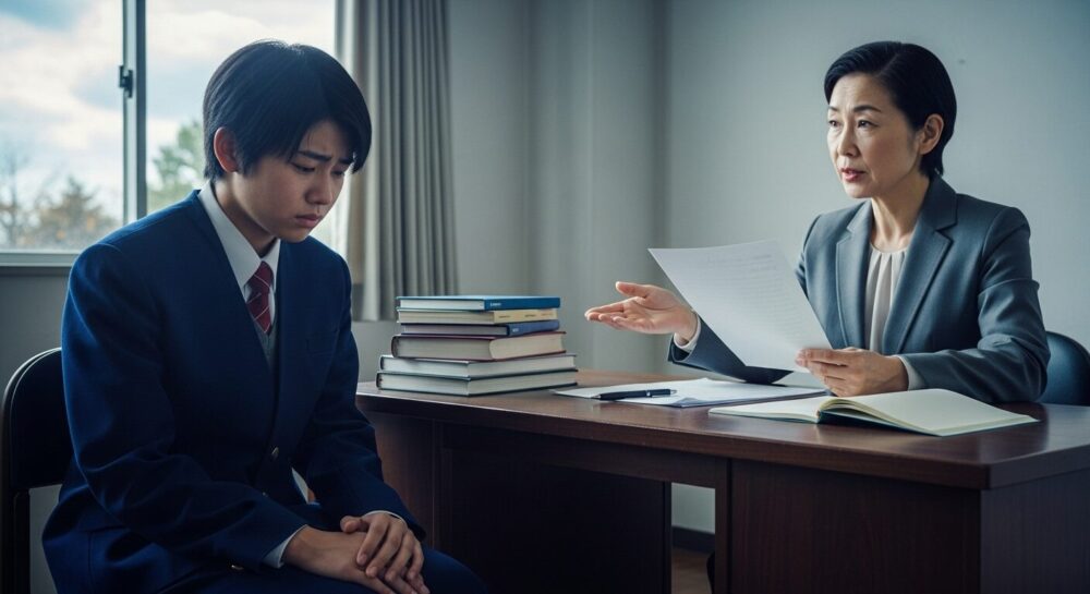 - 推薦入試の選考で欠席日数の多さを指摘され困っている高校生