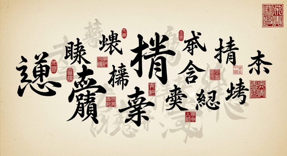 漢文の反語で頻出する「何」「安」「豈」などの主要な漢字をまとめた一覧表