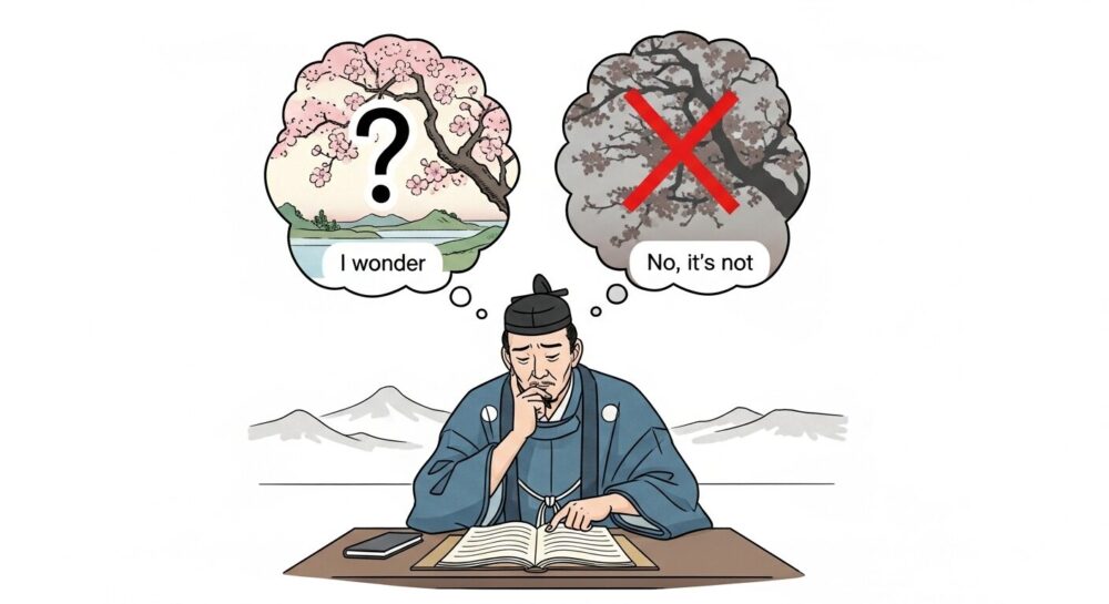 漢文の反語を「〜だろうか、いや、〜ない」と訳す基本的なパターンを示した図解