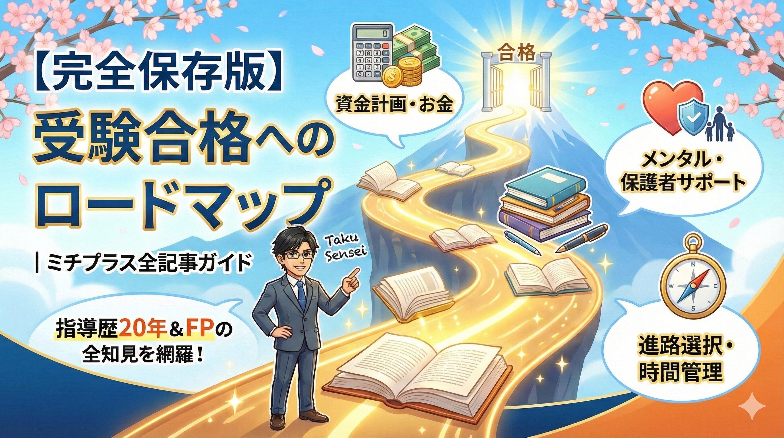 【完全保存版】受験合格へのロードマップ|ミチプラス全記事ガイド