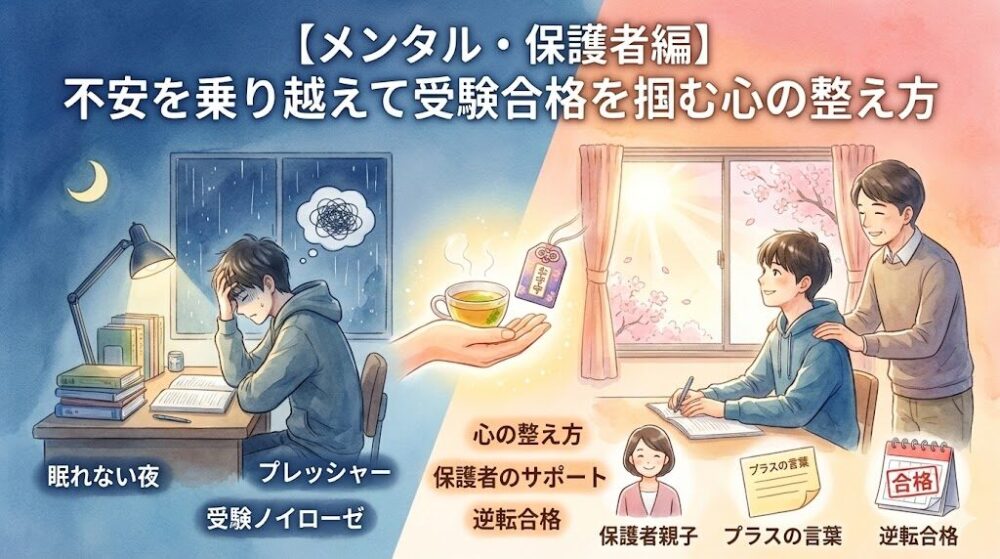 【メンタル・保護者編】不安を乗り越えて受験合格を掴む心の整え方