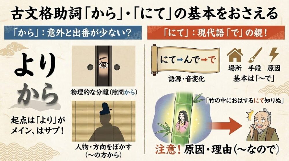 「から」・「にて」の基本をおさえる
