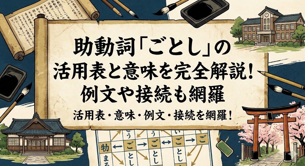 助動詞「ごとし」の活用表と意味を完全解説！例文や接続も網羅
