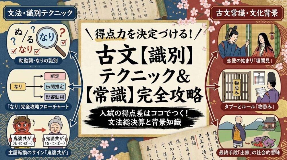 得点力を決定づける「古文」識別テクニックと常識