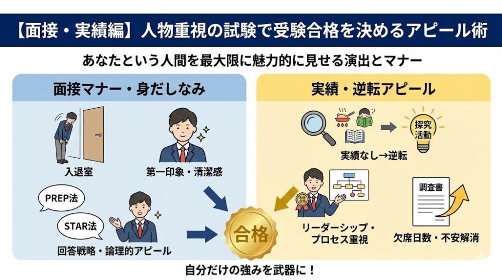 【面接・実績編】人物重視の試験で受験合格を決めるアピール術