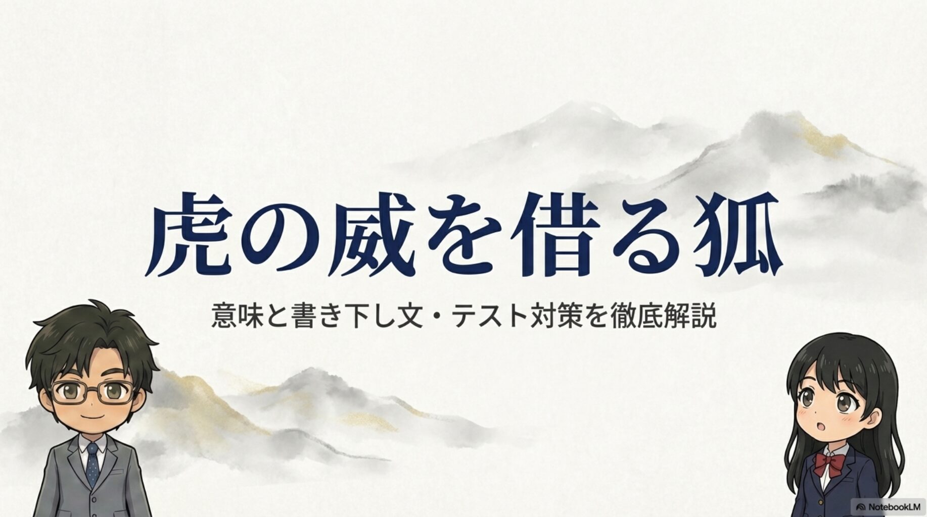虎の威を借る狐の意味と書き下し文・テスト対策を徹底解説