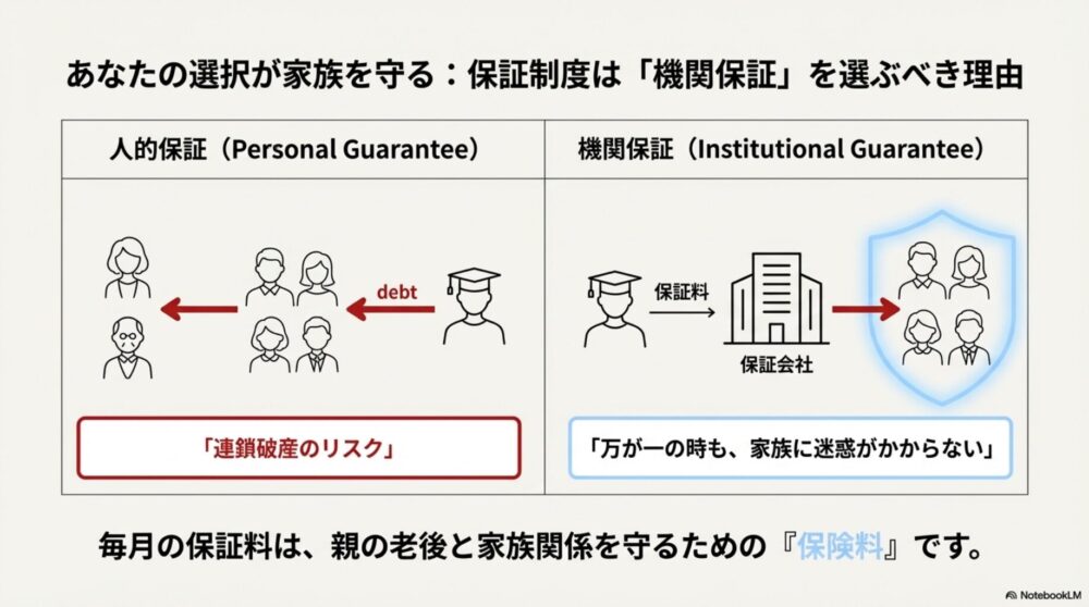 機関保証を選ぶべき理由と人的保証による連鎖破産のリスク