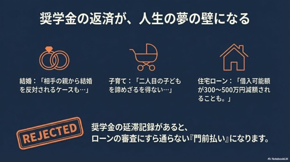 奨学金返済が結婚や住宅ローン審査などのライフプランに与える影響