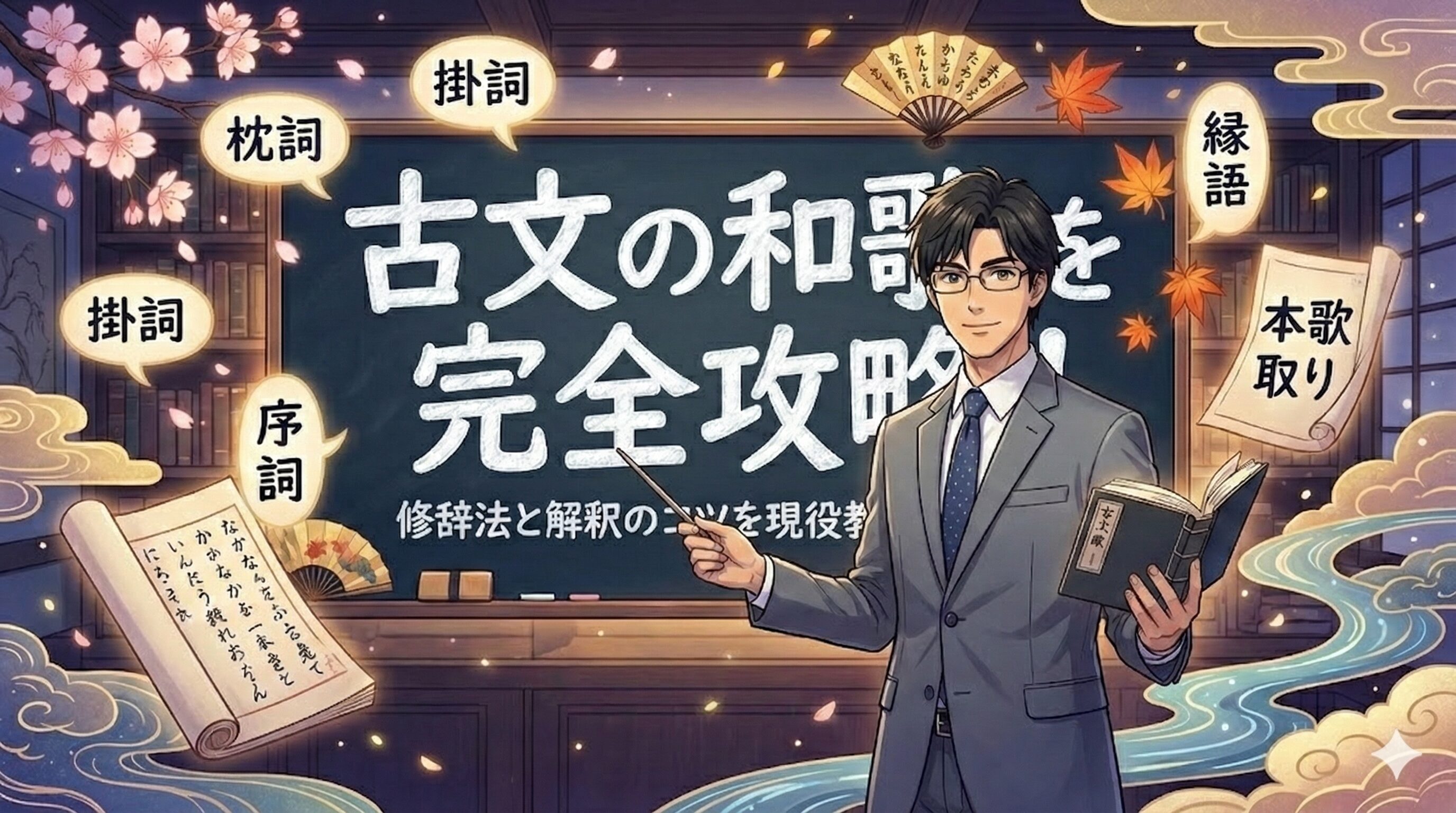 古文の和歌を完全攻略!修辞法と解釈のコツを現役教師が解説