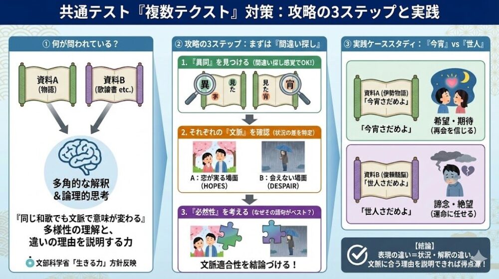 共通テストの複数テクスト対策