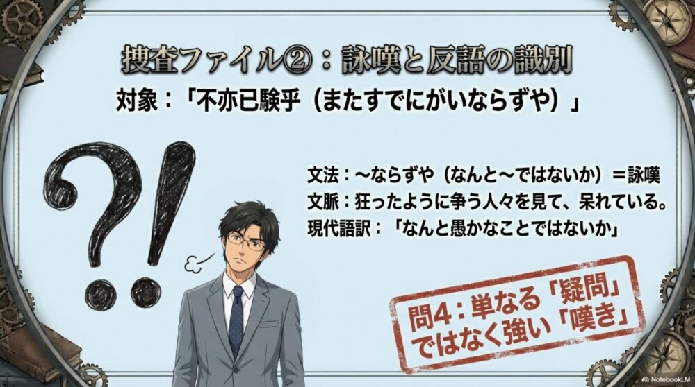 「不亦已験乎（またすでにがいならずや）」の詠嘆形の識別ポイント解説