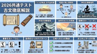 【全訳付】共通テスト2026国語古文を徹底解説!解答のコツ