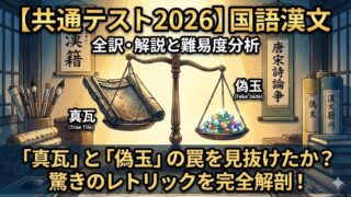 【共通テスト2026】国語漢文の全訳・書き下し文・設問の徹底解説