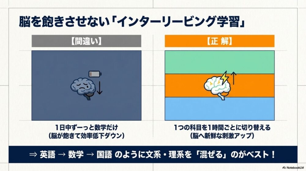 インターリービング学習の効果
