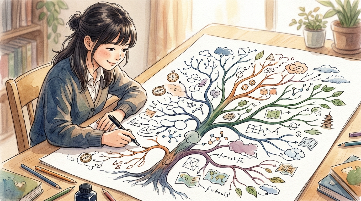 白紙に覚えている知識を書き殴るブレインダンプ(白紙想起法)の手順