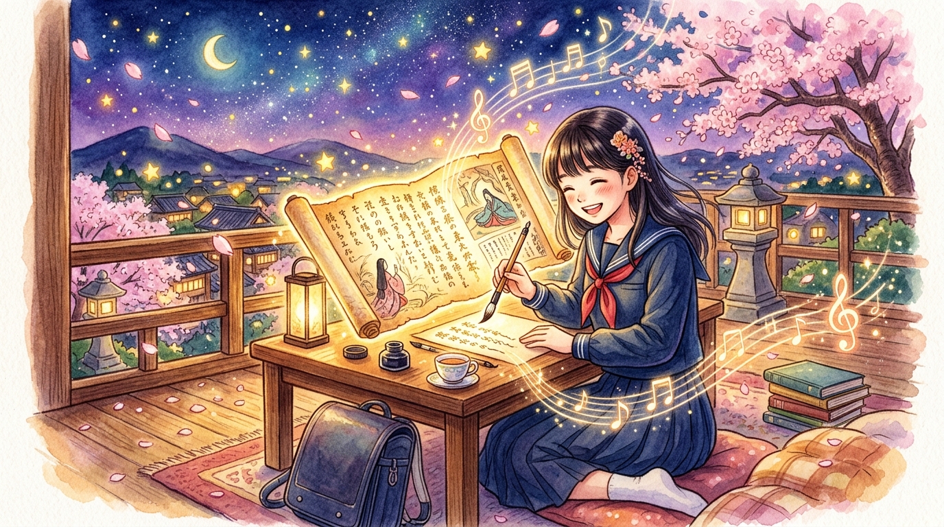古文助詞の覚え方を完全攻略!きらきら助詞の歌と一覧・識別法 アイキャッチ画像