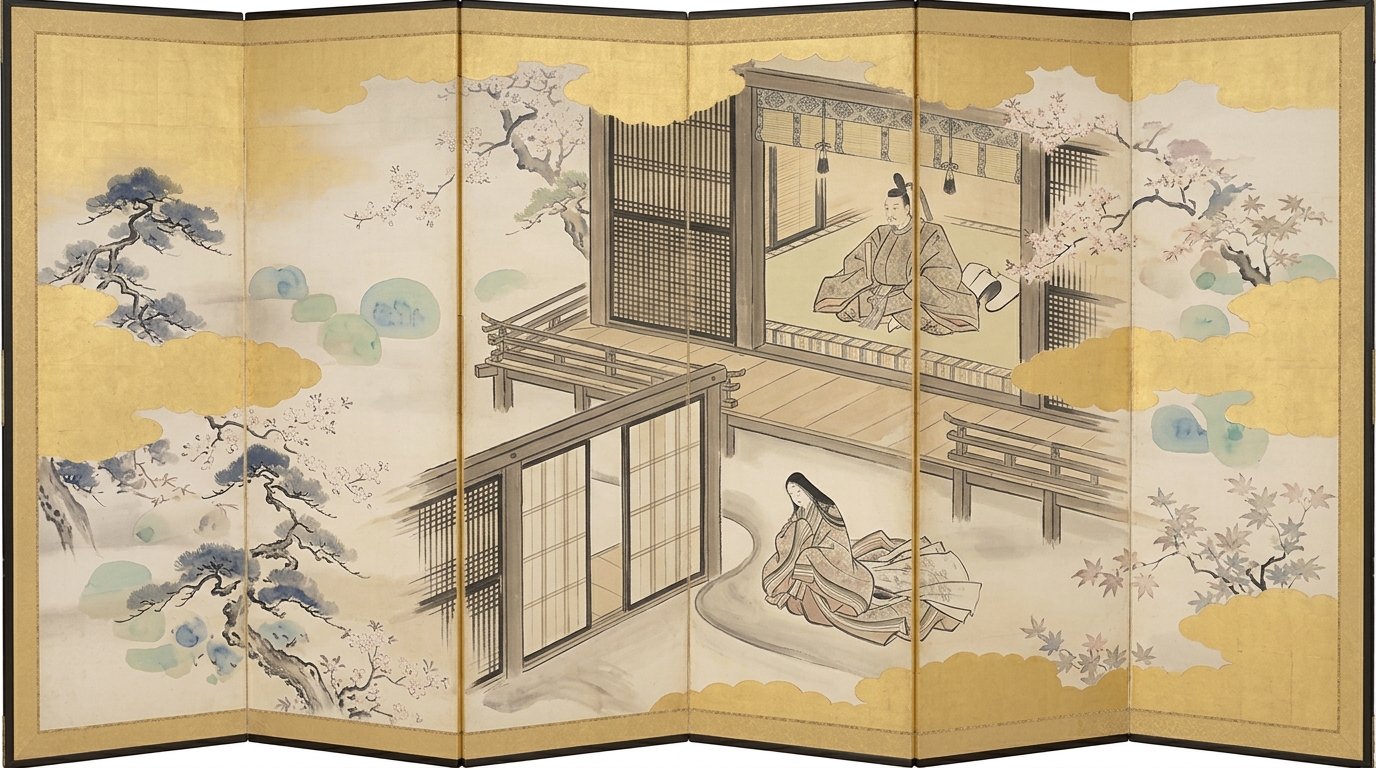 後白河法皇と建礼門院を巡る敬語の方向と最高敬語を表す図解イラスト