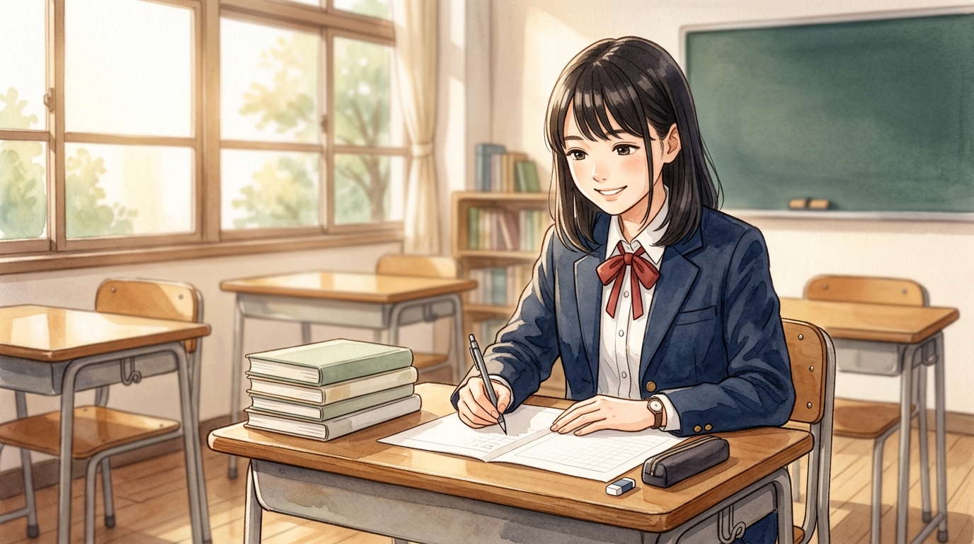 定期テストや大学入試の漢文反語形問題を自信を持って解答する学習イメージ