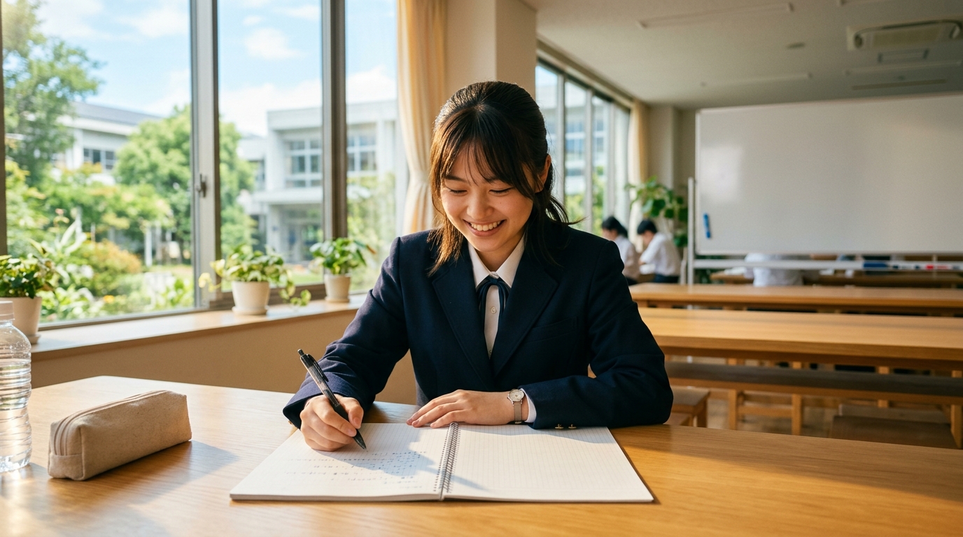 勉強をポジティブに言い換えて前向きに学習へ取り組むイメージ