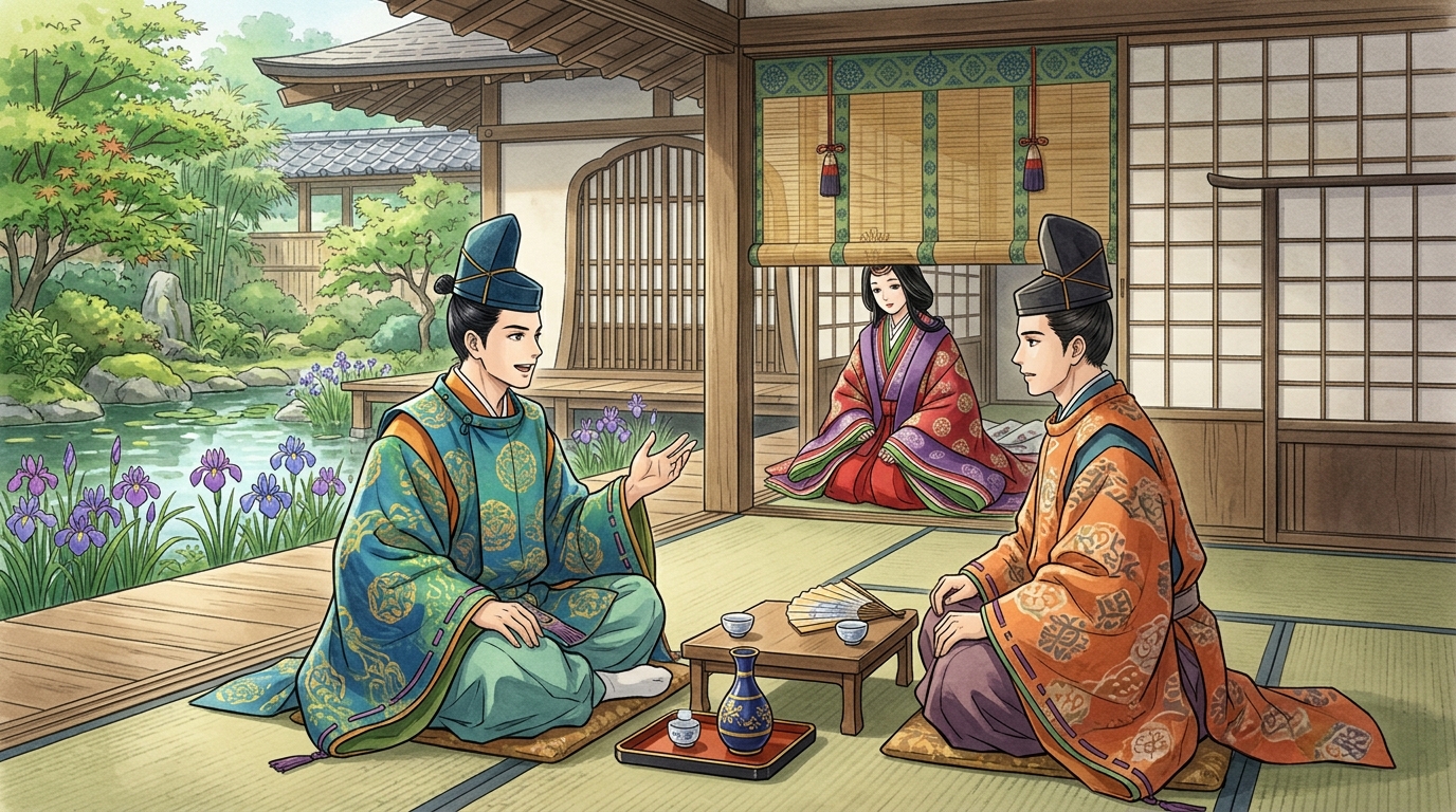 平安貴族たちの対話と主語の省略の情景