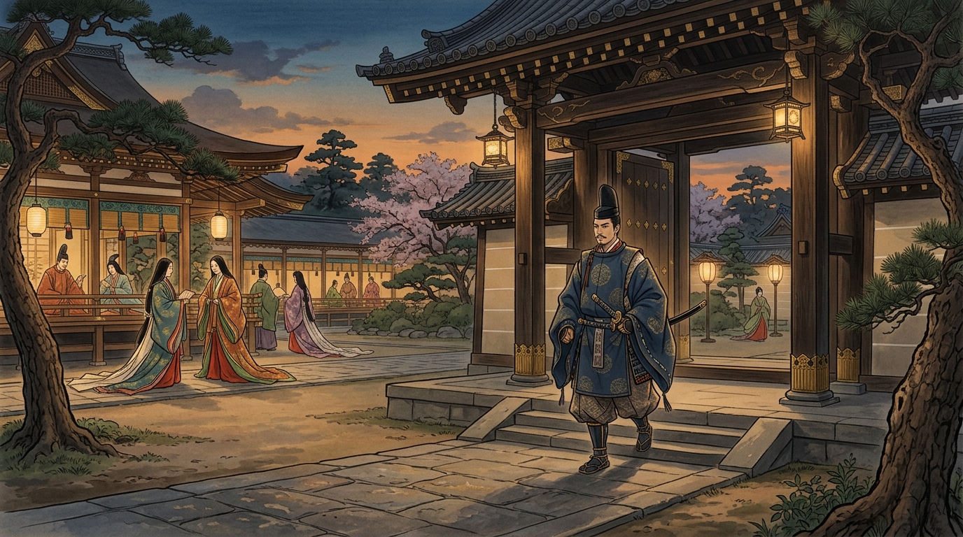 図3: 武士として初めて昇殿を果たした平忠盛・清盛の威風堂々たる姿