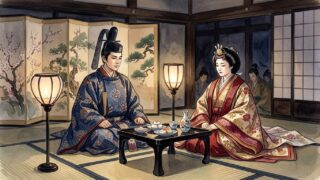【古典常識】妻問婚とは?通い婚の仕組みと三日夜の餅を徹底図解