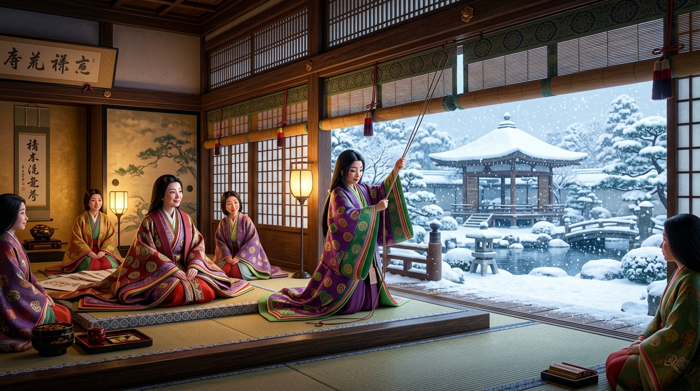 【香炉峰の雪】現代語訳と品詞分解!なぜ笑った?枕草子のテスト対策を教員が徹底解説