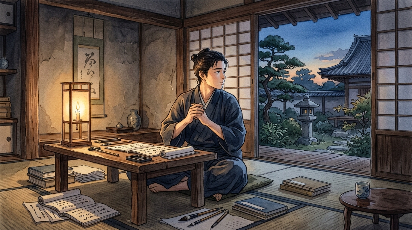徒然草 夕べには朝を思ひ朝には夕べを思ひて怠ける心理