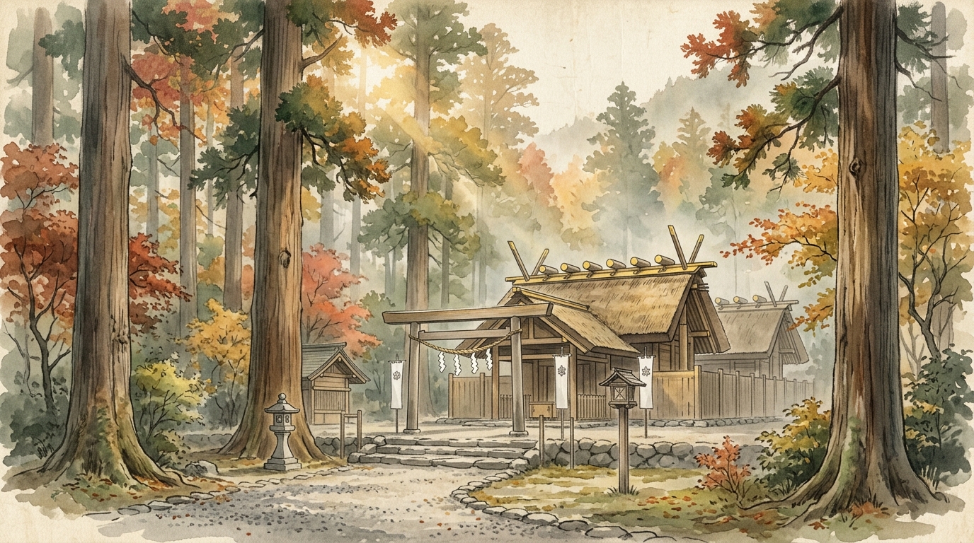 伊勢神宮の式年遷宮と美しく色づく秋の風景