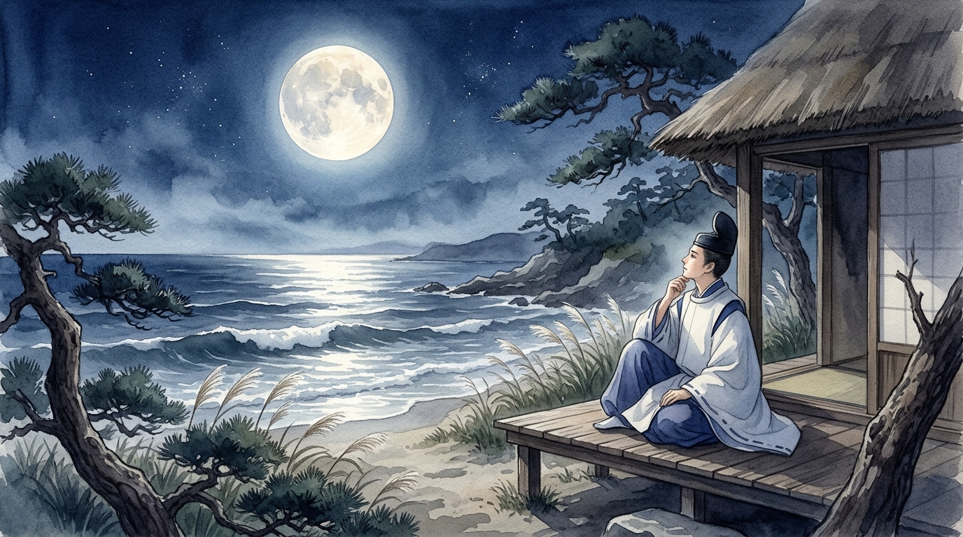 【源氏物語・須磨】現代語訳と品詞分解!漢詩の引用とテスト対策